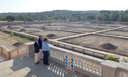 Las obras de recuperación de las antiguas huertas del Palacio avanzan al ritmo previsto