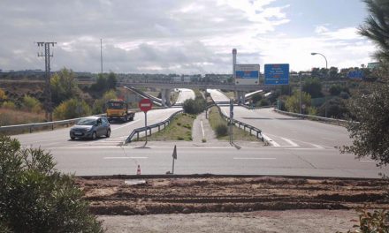 Obras de remodelación en la rotonda de la avenida de España