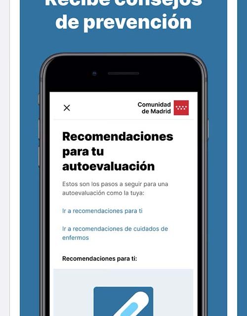 La Comunidad de Madrid lanza la nueva ‘App’ del coronavirus para la auto-evaluación de los ciudadanos