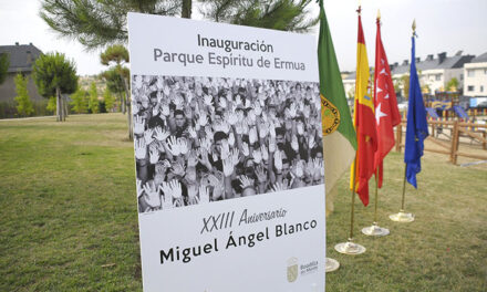 Inaugurado el parque Espíritu de Ermua en el XXIII aniversario del asesinato de Miguel Ángel Blanco