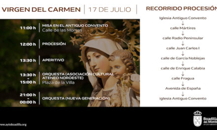 El próximo domingo se celebrarán la Misa y posterior procesión en honor a la Virgen del Carmen