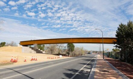 <strong>Nueva pasarela peatonal y ciclista sobre la antigua M-508 que une los cascos con la zona de Húmera</strong>