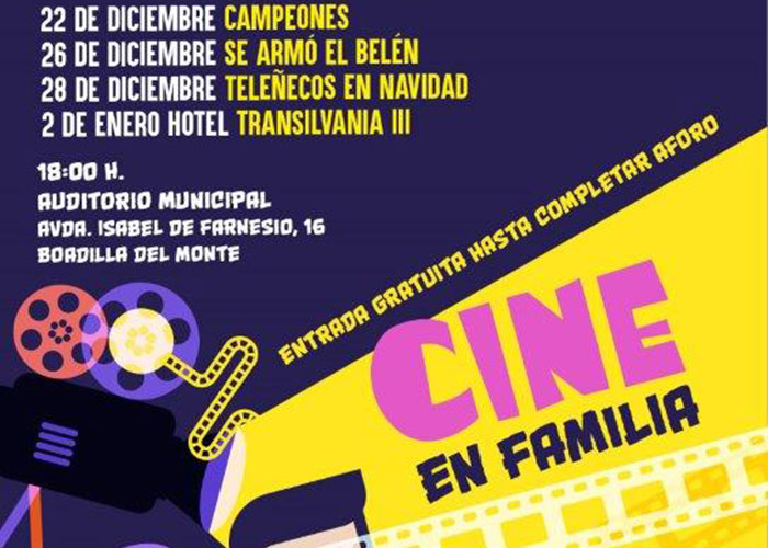 El Ayuntamiento ofrece un ciclo gratuito de Cine en Familia para esta Navidad