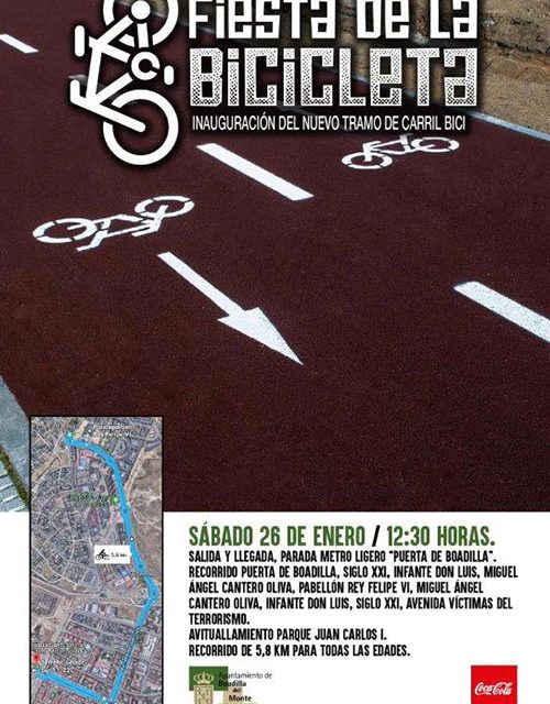 Fiesta de la Bicicleta el próximo sábado para inaugurar un nuevo tramo del carril bici