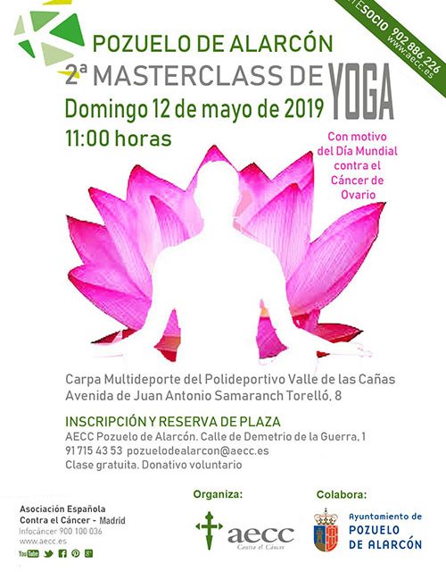 Pozuelo de Alarcón celebra este domingo una Masterclass de yoga con motivo del Día Mundial contra el Cáncer de Ovario