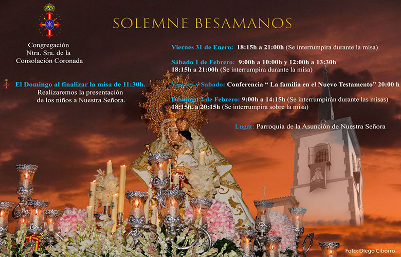 Ntra. Sra. De la Consolación Coronada vuelve a Pozuelo tras su restauración