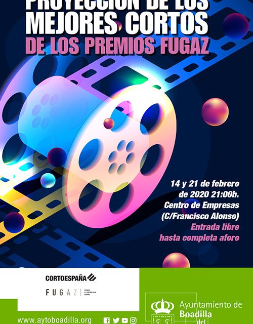 La Concejalía de Juventud proyectará 12 de los mejores cortometrajes de los Premios Fugaz