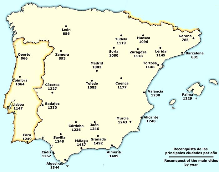 Los reinos cristianos. De la reconquista hasta el siglo XIII. Reconquista y repoblación