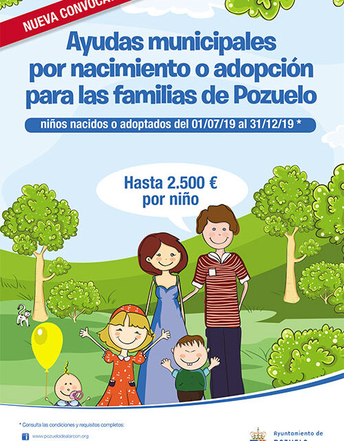 Últimos días para solicitar las ayudas por nacimiento o adopción de hasta 2.500 euros