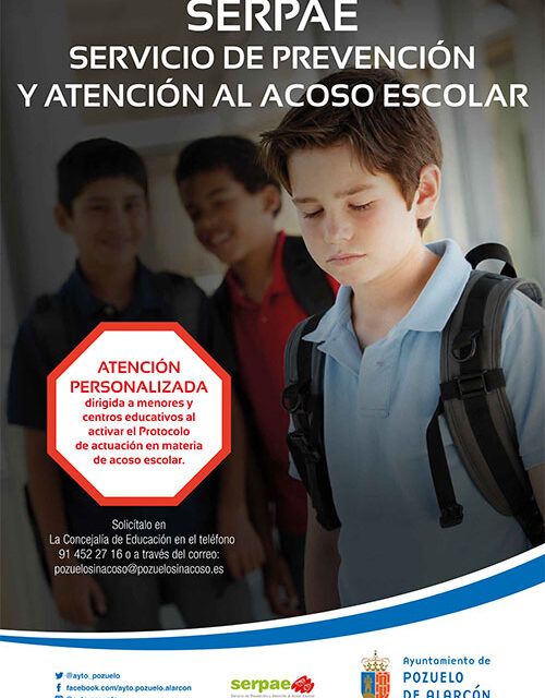 El Servicio de Prevención y Atención al Acoso Escolar también se ofrece este curso de forma on line