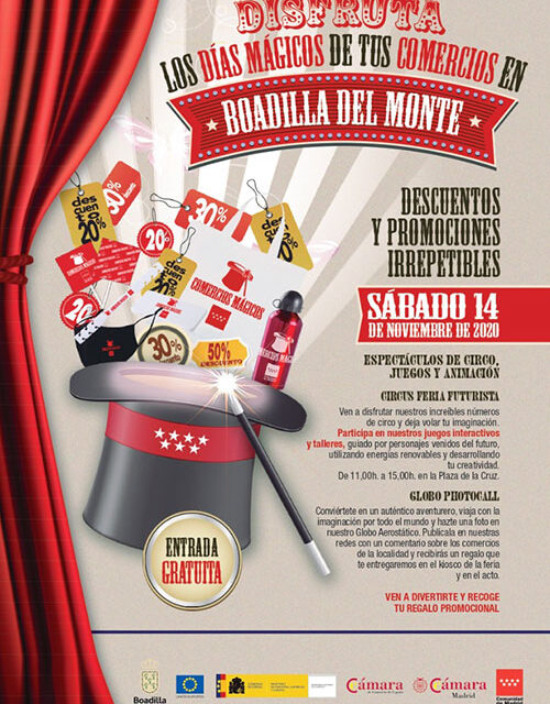 Boadilla celebra esta semana la campaña «Comercios Mágicos» con espectáculos, descuentos y promociones