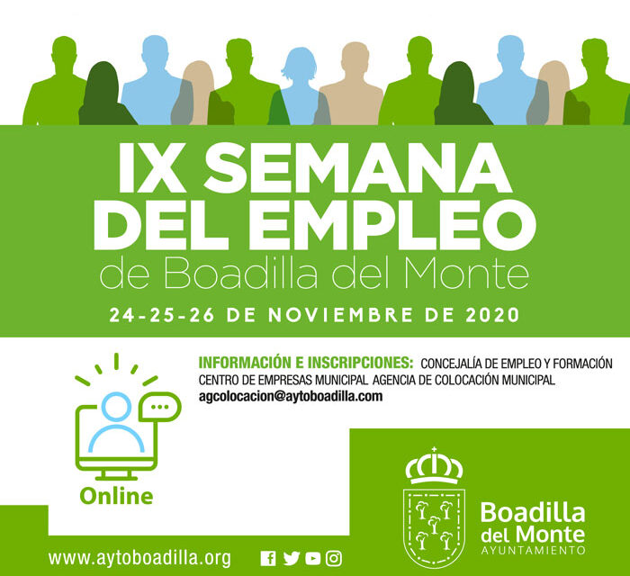 Boadilla celebra la IX del Empleo con talleres y ponencias online gratuitos - Boadilla - Pozuelo