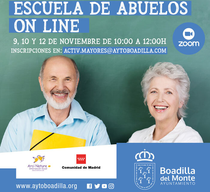 Boadilla organiza una Escuela de Abuelos online la próxima semana