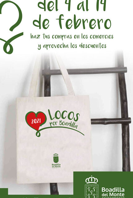 «Locos por Boadilla», una campaña para fomentar el comercio local en San Valentín