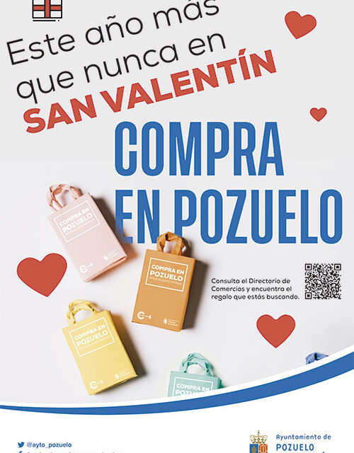 El Ayuntamiento de Pozuelo anima a comprar los regalos de San Valentín en el comercio de la ciudad