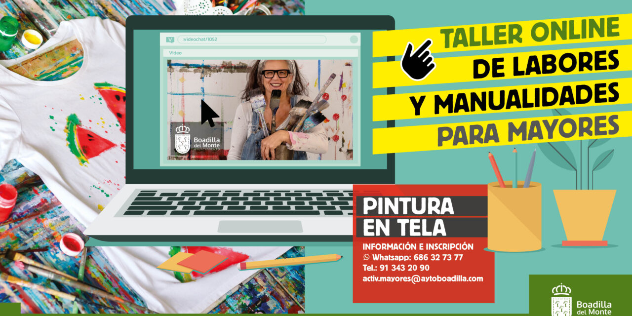 El Ayuntamiento de Boadilla organiza un nuevo taller online para mayores sobre labores y manualidades