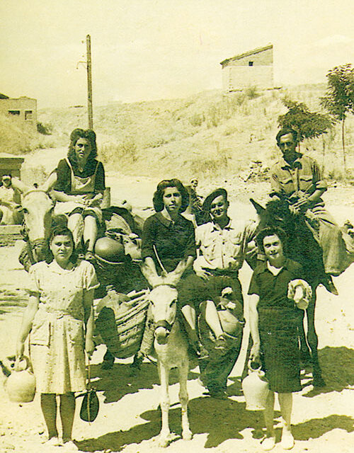 Mujeres de Pozuelo en los años 50 del siglo XX