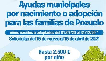 Continúa abierto el plazo de solicitud para las ayudas al nacimiento o adopción de hasta 2.500 euros