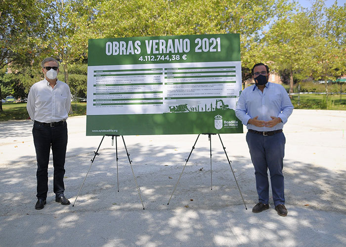 El Ayuntamiento de Boadilla invertirá más de cuatro millones de euros en obras durante este verano