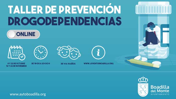 Abierta la inscripción para el taller de prevención de drogodependencias ofrecido a jóvenes de 14 a 18 años