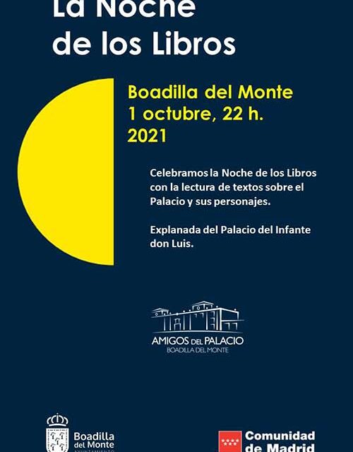 Boadilla se unirá a La Noche de los Libros con la lectura de textos sobre el Palacio y sus personajes