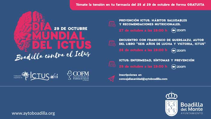 Las farmacias de Boadilla tomarán la tensión gratis y repartirán material informativo sobre el ictus hasta el próximo viernes