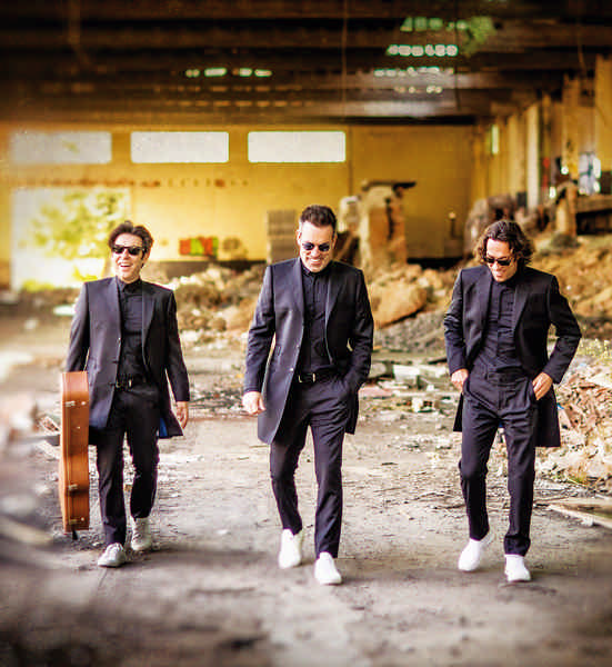 Manolo, Óscar y Raúl de Café Quijano, grupo de música