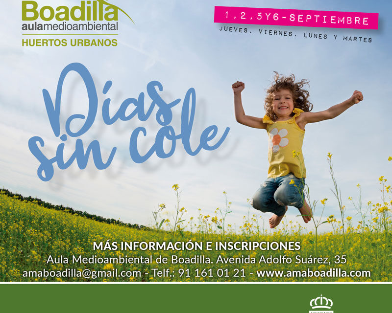 El Aula Medioambiental ofrecerá el campamento Días sin Cole hasta el inicio del curso en septiembre