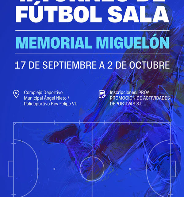 El plazo de inscripción en los torneos de tenis y fútbol organizados por las fiestas patronales finaliza el próximo lunes 12