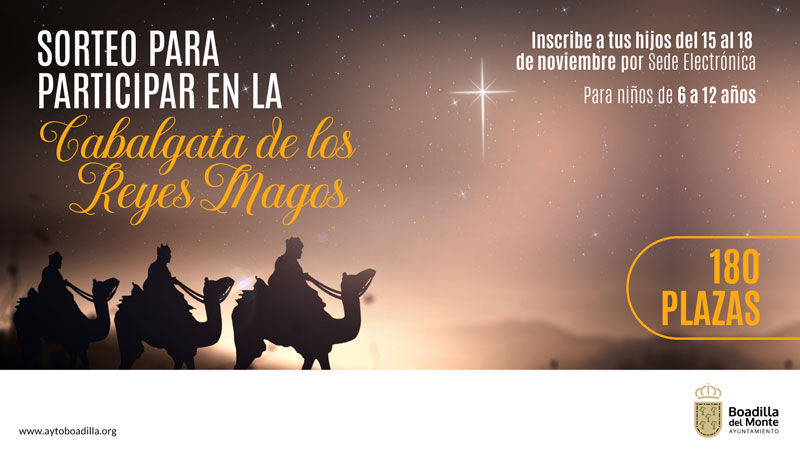 <strong>Abierto hasta el día 18 el plazo de inscripción para el sorteo de participación en la Cabalgata de Reyes</strong>