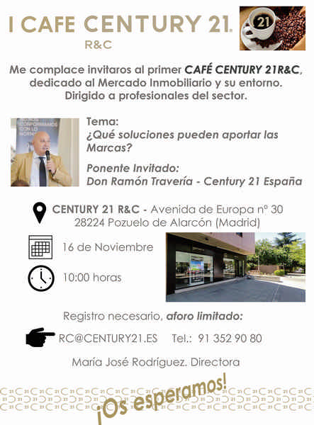 I Café Century 21 R&C en el que se analizará el sector inmobiliario