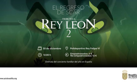 <strong>“Tributo a El Rey León 2. El regreso de Scar”, el próximo día 30 en el polideportivo Rey Felipe VI</strong>