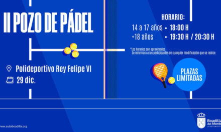 <strong>El polideportivo Rey Felipe VI acogerá el próximo día 29 el II Pozo de Pádel para jóvenes</strong>