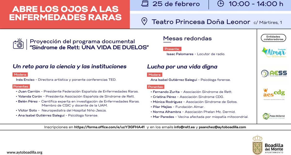 <strong>Boadilla celebra el próximo sábado una jornada para visibilizar las Enfermedades Raras</strong>