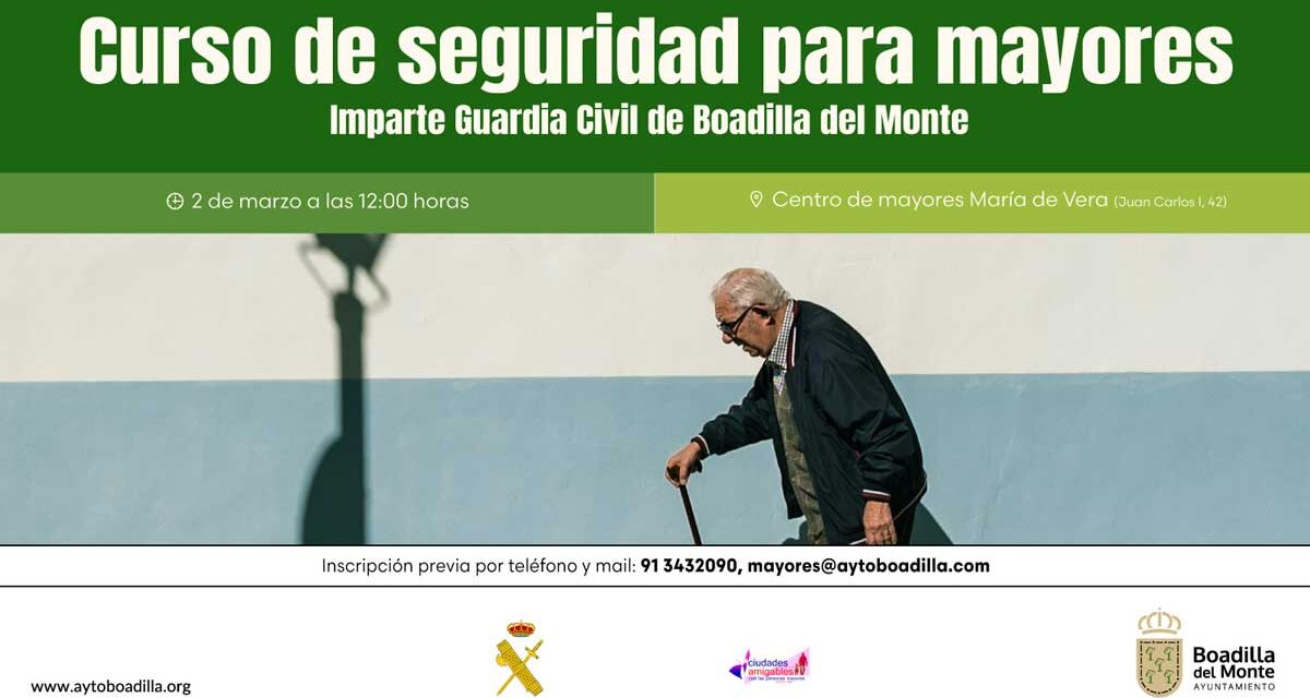 Nuevo curso para personas mayores de prevención de delitos en la calle, impartido por la Guardia Civil