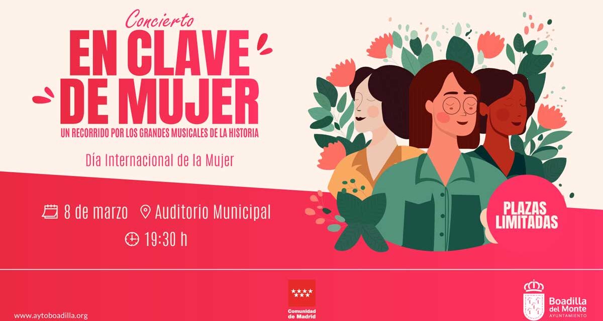 <strong>Boadilla conmemorará el Día de la Mujer con un concierto sobre personajes femeninos en los musicales</strong>
