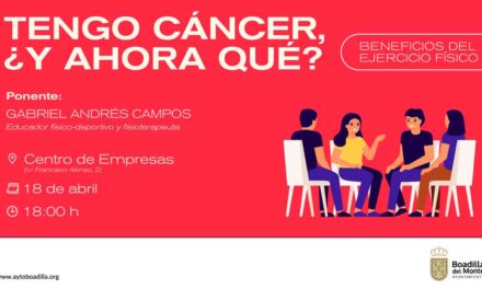 La Concejalía de Deportes ofrecerá talleres y charlas sobre la importancia del ejercicio físico frente al cáncer
