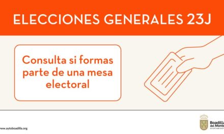 Los vecinos pueden consultar en la Sede Electrónica si han sido seleccionados para alguna mesa electoral