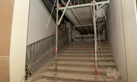  Avanza la restauración de la escalera principal del Palacio del Infante D. Luis