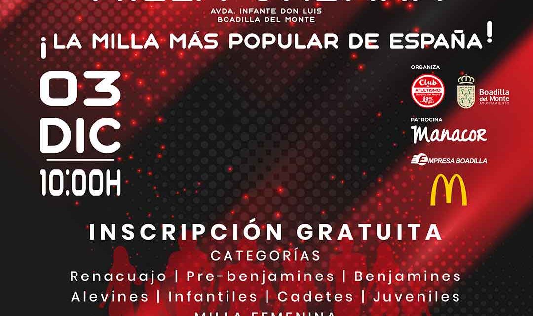 Aún quedan plazas para las carreras infantiles de la Milla Urbana