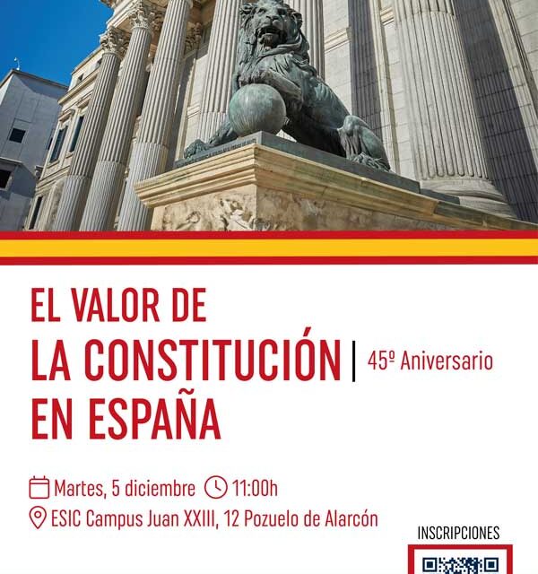 El Ayuntamiento de Pozuelo conmemora el 45 aniversario de la Carta Magna con unas jornadas sobre “El valor de la Constitución en España”