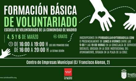 La Escuela de Voluntariado de la Comunidad de Madrid ofrece en Boadilla un nuevo curso de formación básica