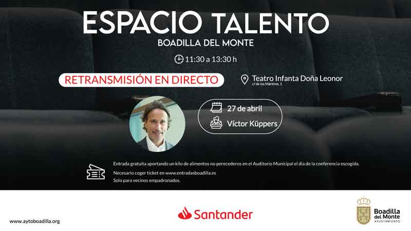 Los vecinos dispondrán mañana de 226 entradas más para ver la conferencia de Víctor Küppers en streaming