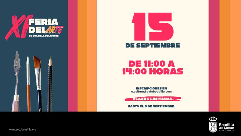 Abierto el plazo de inscripción para participar en la Feria del Arte, que se celebrará el 15 de septiembre