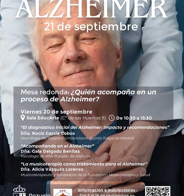 Pozuelo conmemora el Día Mundial del Alzheimer con una mesa redonda el 20 de septiembre en la sala Educarte