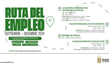 La Ruta del Empleo ofrecerá hasta el mes de diciembre tres talleres y la Semana del Empleo