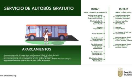 El Ayuntamiento ofrece dos rutas de autobús gratuito para acudir al Recinto Ferial los días 4, 5 y 6 de octubre
