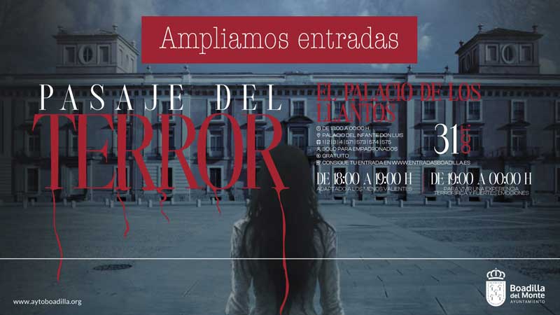 El Ayuntamiento amplía el número de entradas y el horario para el Pasaje del Terror del próximo día 31