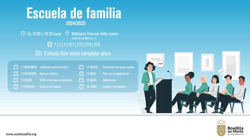 Nuevas charlas de la Escuela de Familia para ayudar a los padres a educar a sus hijos