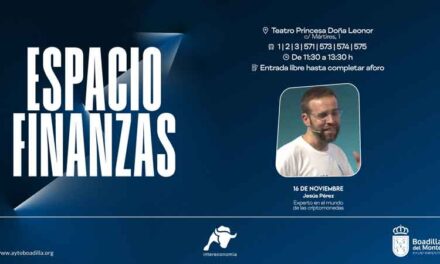 Espacio Finanzas ofrece el próximo sábado la conferencia a cargo de Jesús Pérez, experto en criptomonedas